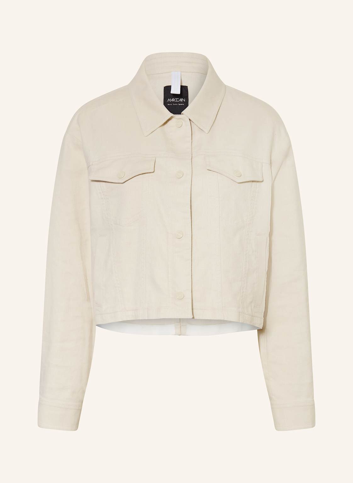 Marc Cain Kastenjacke Mit Leinen beige Marc Cain Kastenjacke Mit Leinen beige von Marc Cain