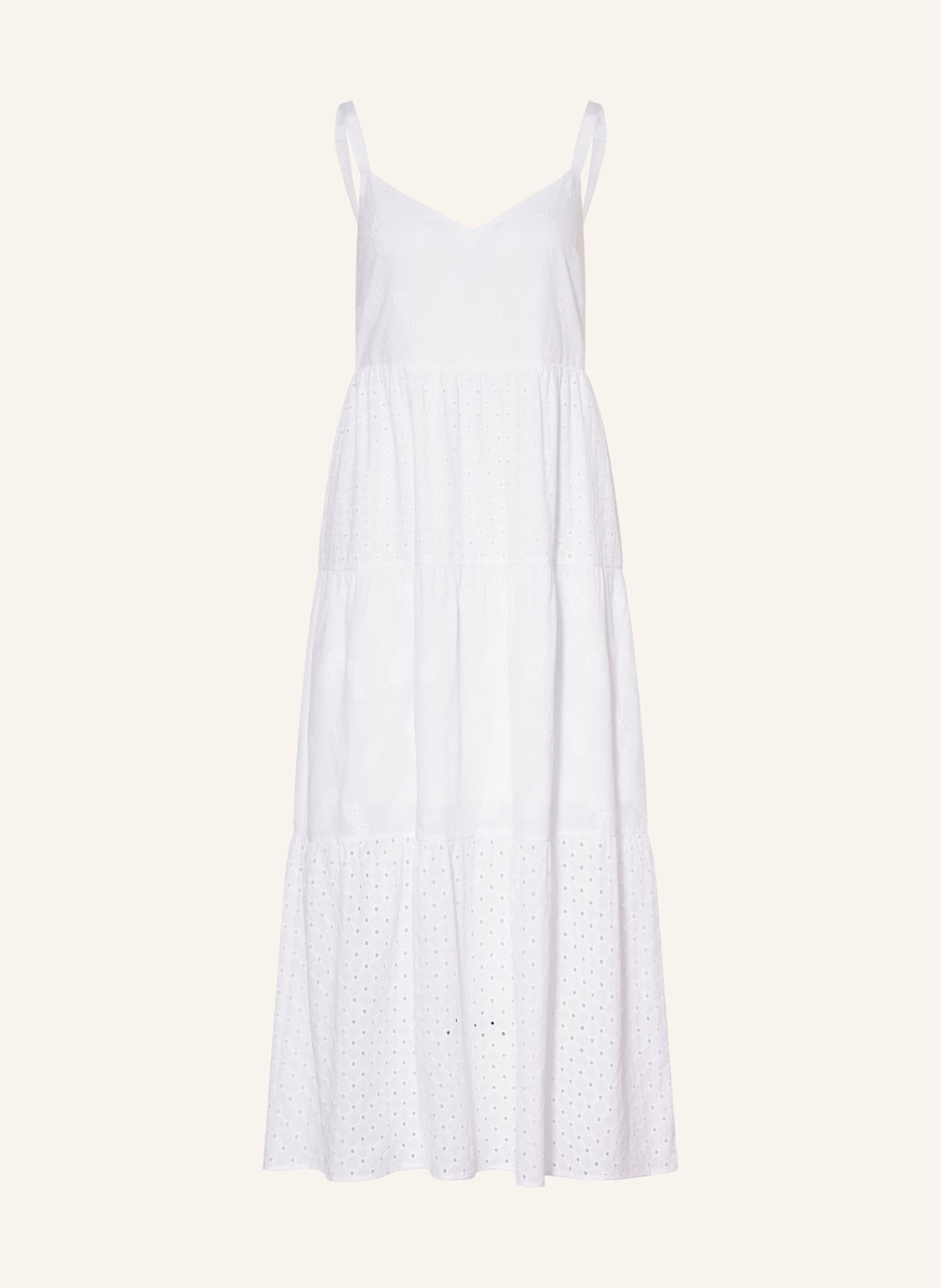 Marc Cain Kleid Mit Lochspitze weiss Marc Cain Kleid Mit Lochspitze weiss von Marc Cain