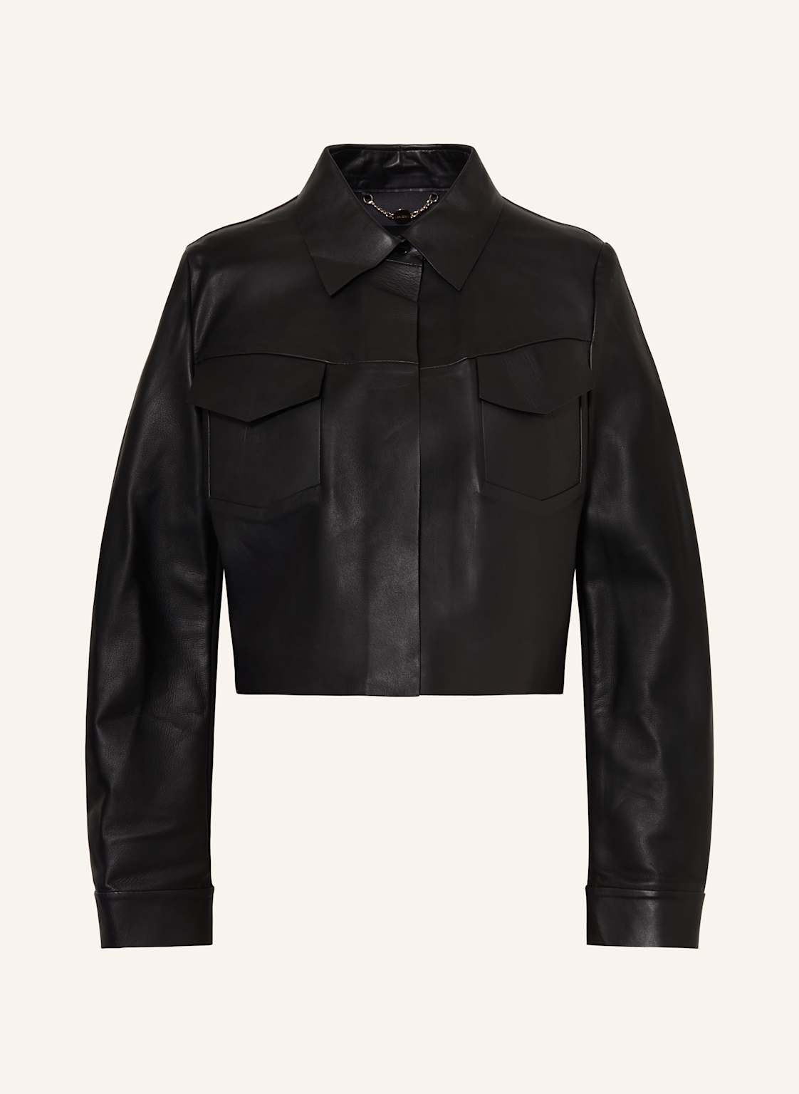 Marc Cain Lederjacke schwarz Marc Cain Lederjacke schwarz von Marc Cain