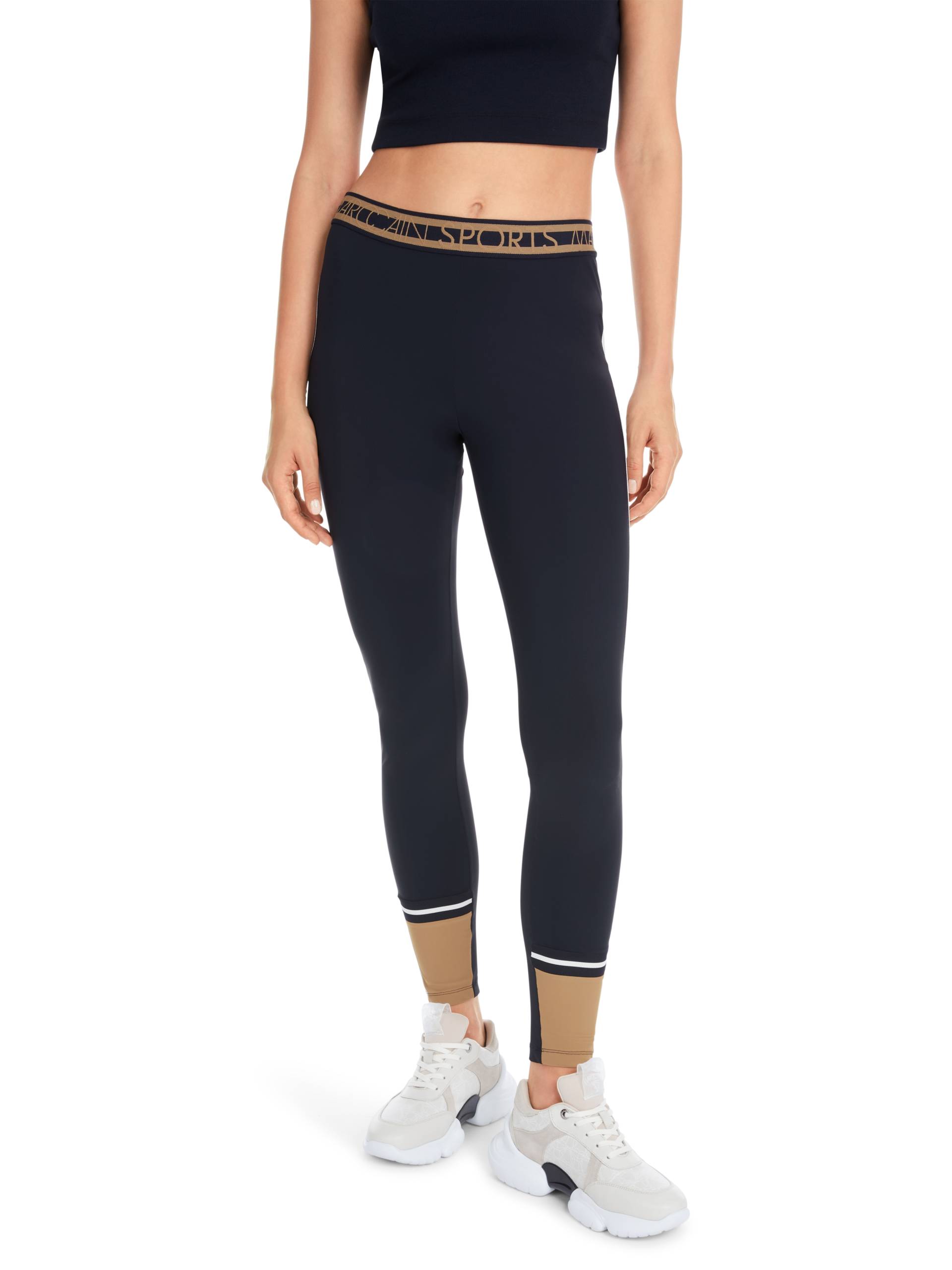 Marc Cain Leggings »"Heartbreaker" Premium Damenmode«, Leggings mit Galon "Rethink Together" Marc Cain Leggings »"Heartbreaker" Premium Damenmode«, Leggings mit Galon "Rethink Together" von Marc Cain