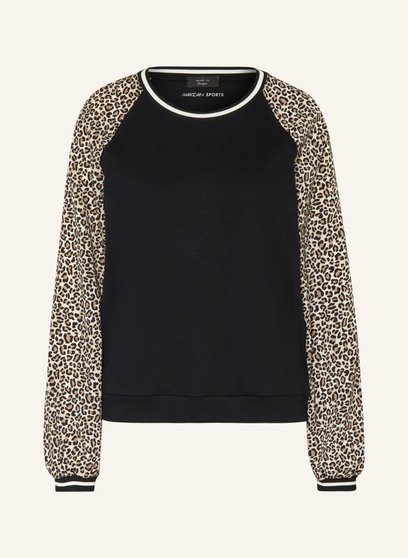 Marc Cain Longsleeve Im Materialmix schwarz von Marc Cain