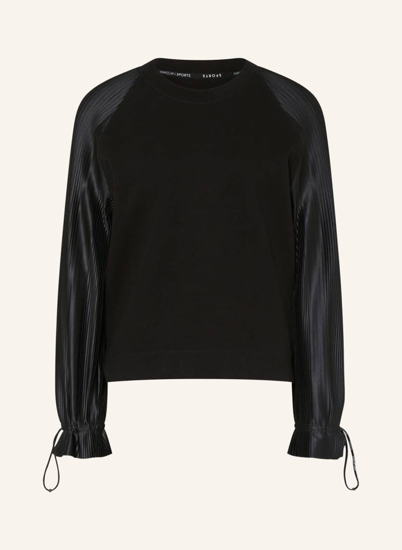 Marc Cain Longsleeve Im Materialmix schwarz von Marc Cain