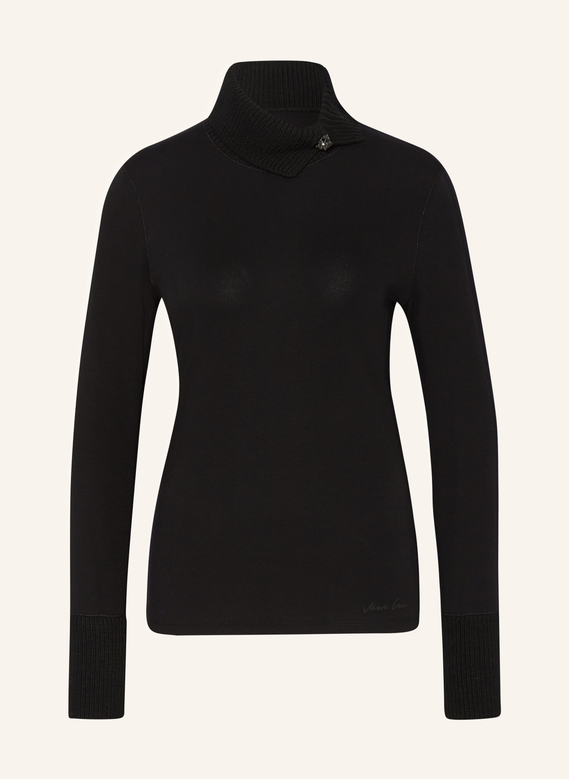 Marc Cain Longsleeve Im Materialmix schwarz von Marc Cain