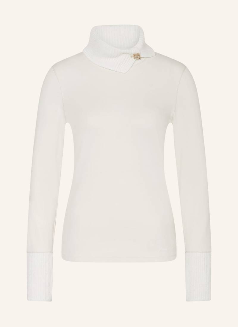 Marc Cain Longsleeve Im Materialmix weiss von Marc Cain