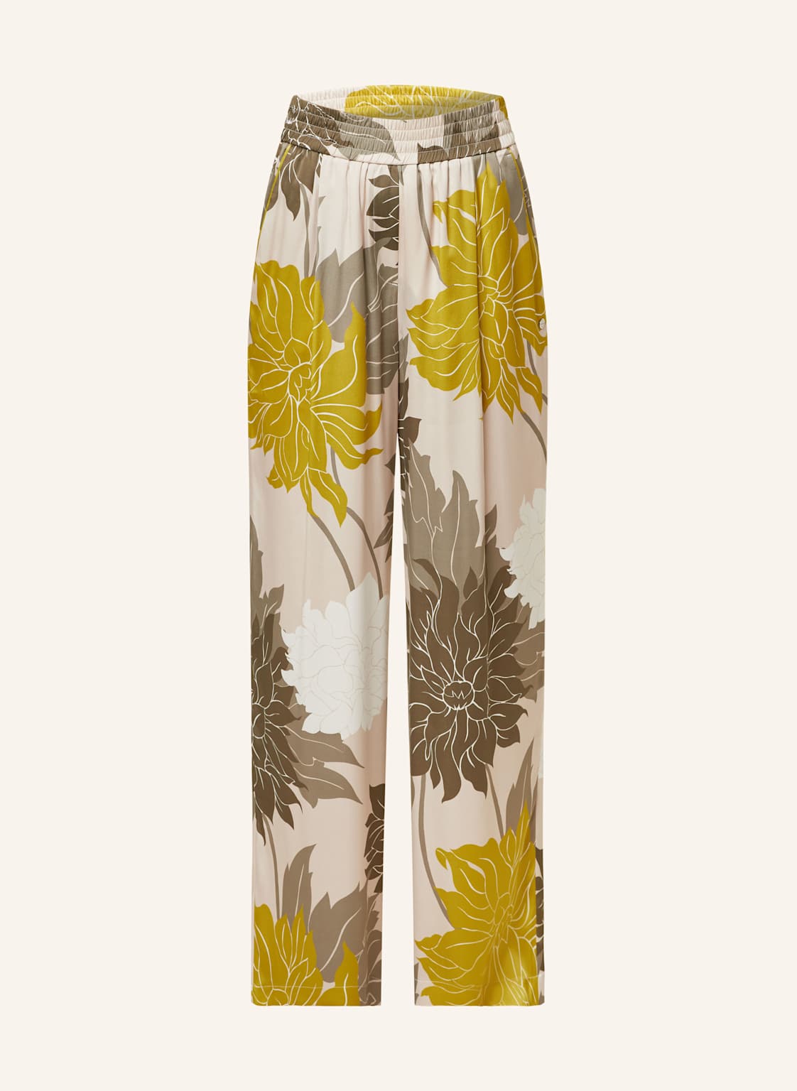 Marc Cain Marlenehose Wedi Aus Seide beige Marc Cain Marlenehose Wedi Aus Seide beige von Marc Cain