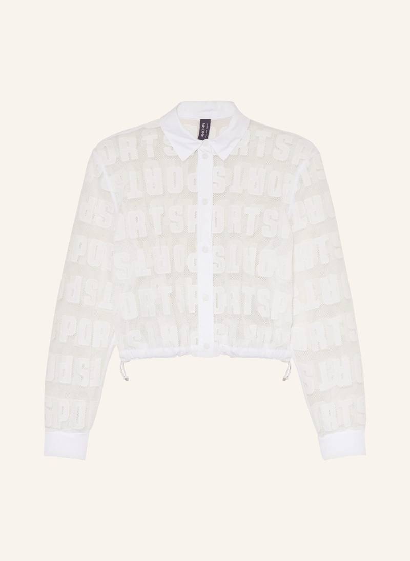 Marc Cain Mesh-Blouson weiss von Marc Cain