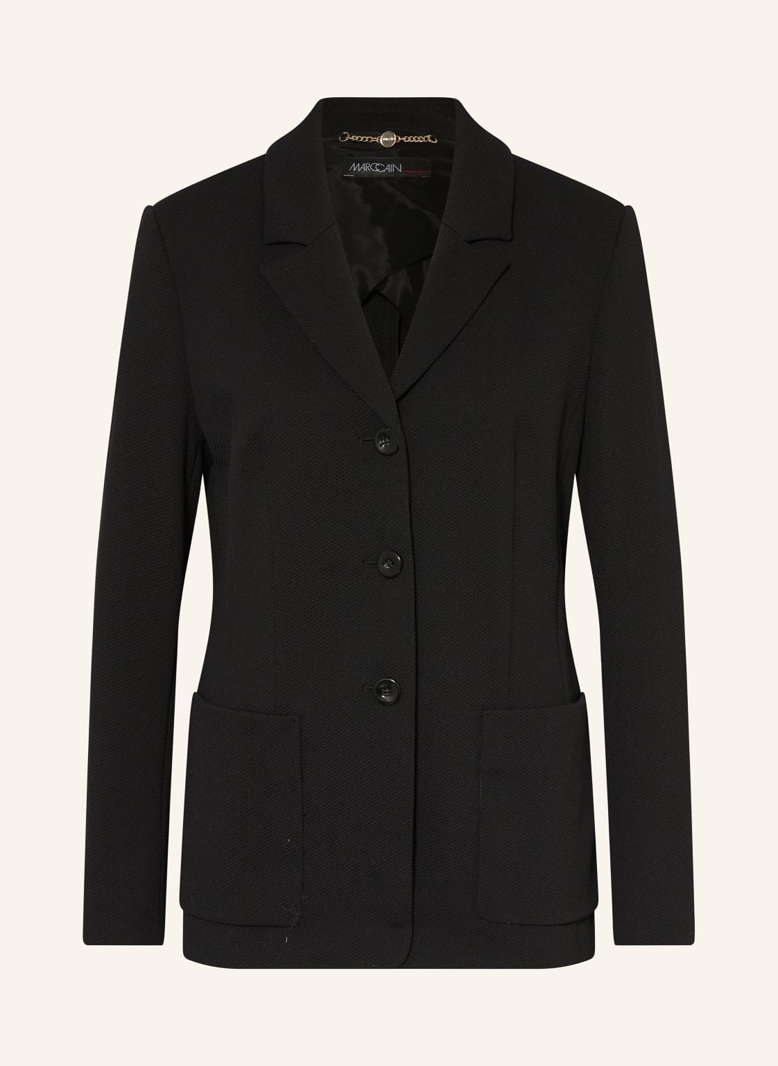 Marc Cain Piqué-Blazer schwarz von Marc Cain