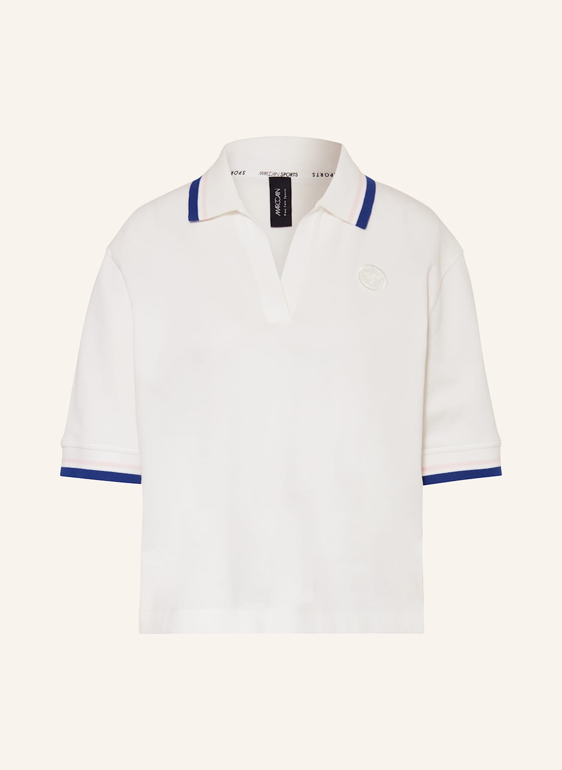 Marc Cain Piqué-Poloshirt weiss Marc Cain Piqué-Poloshirt weiss von Marc Cain