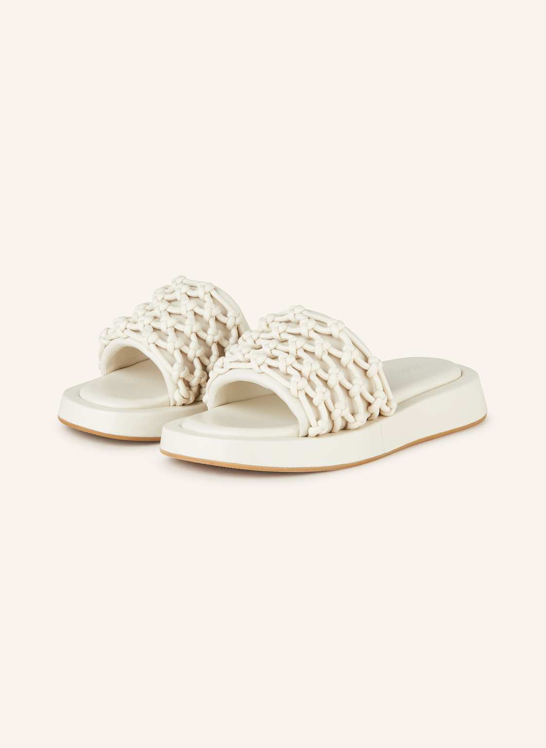 Marc Cain Plateau-Pantoletten beige Marc Cain Plateau-Pantoletten beige von Marc Cain