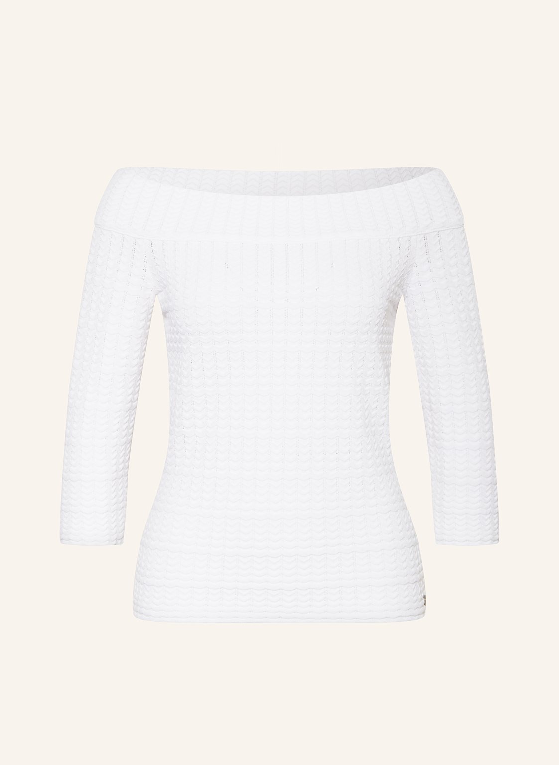 Marc Cain Pullover Mit 3/4-Arm weiss Marc Cain Pullover Mit 3/4-Arm weiss von Marc Cain