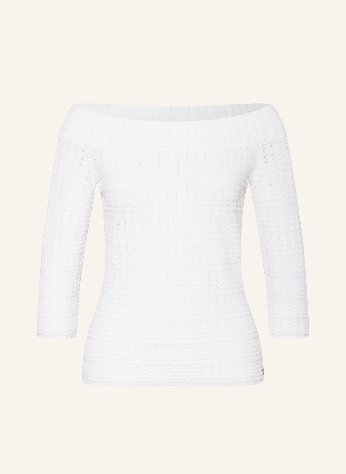 Marc Cain Pullover Mit 3/4-Arm weiss von Marc Cain