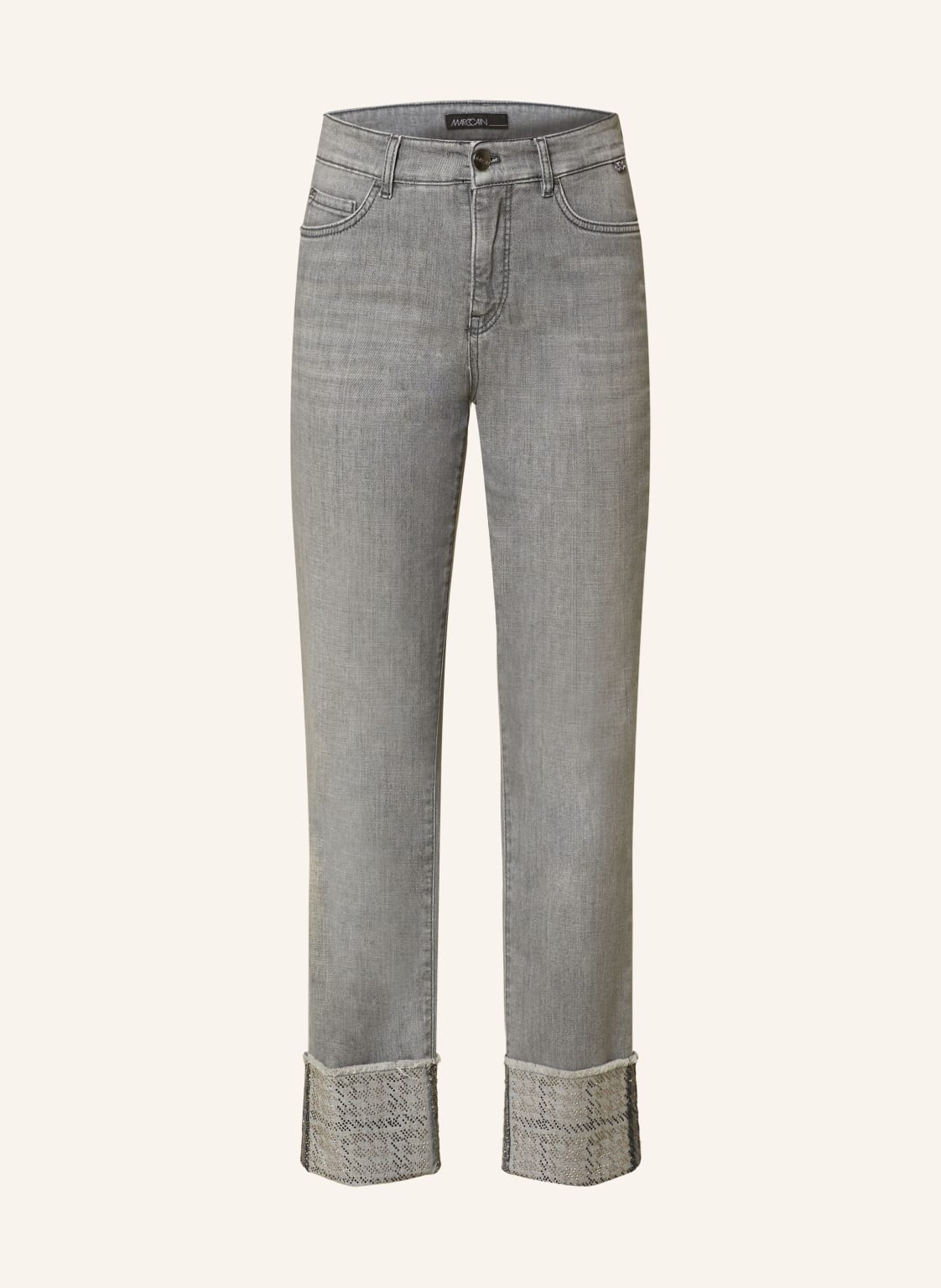 Marc Cain Straight Jeans Mit Schmucksteinen grau von Marc Cain