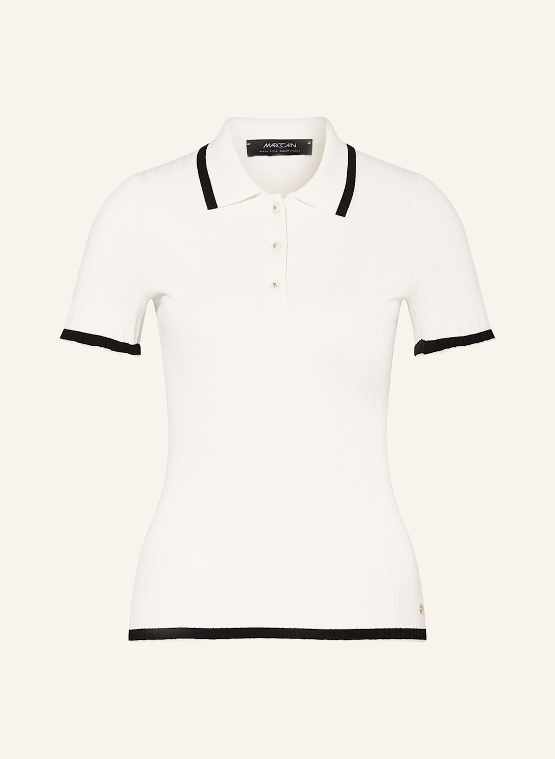Marc Cain Strick-Poloshirt weiss Marc Cain Strick-Poloshirt weiss von Marc Cain