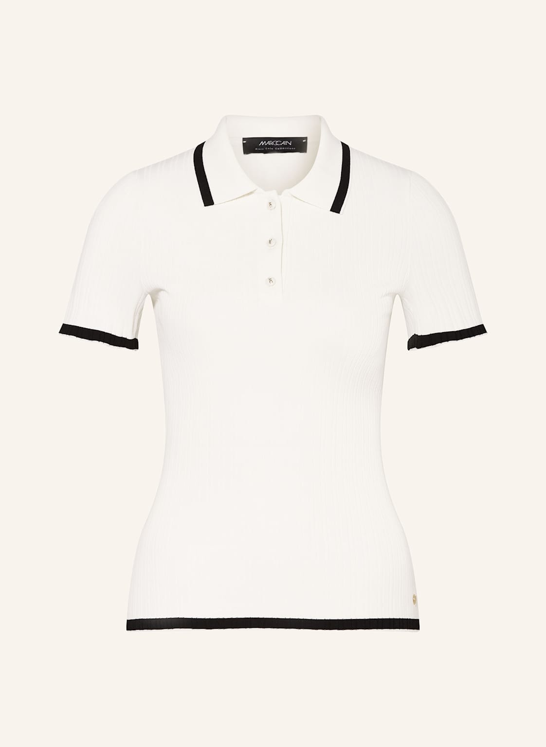 Marc Cain Strick-Poloshirt weiss von Marc Cain