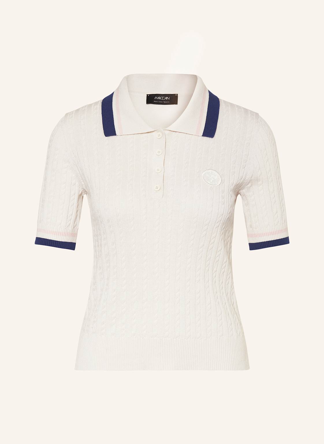 Marc Cain Strick-Poloshirt weiss von Marc Cain