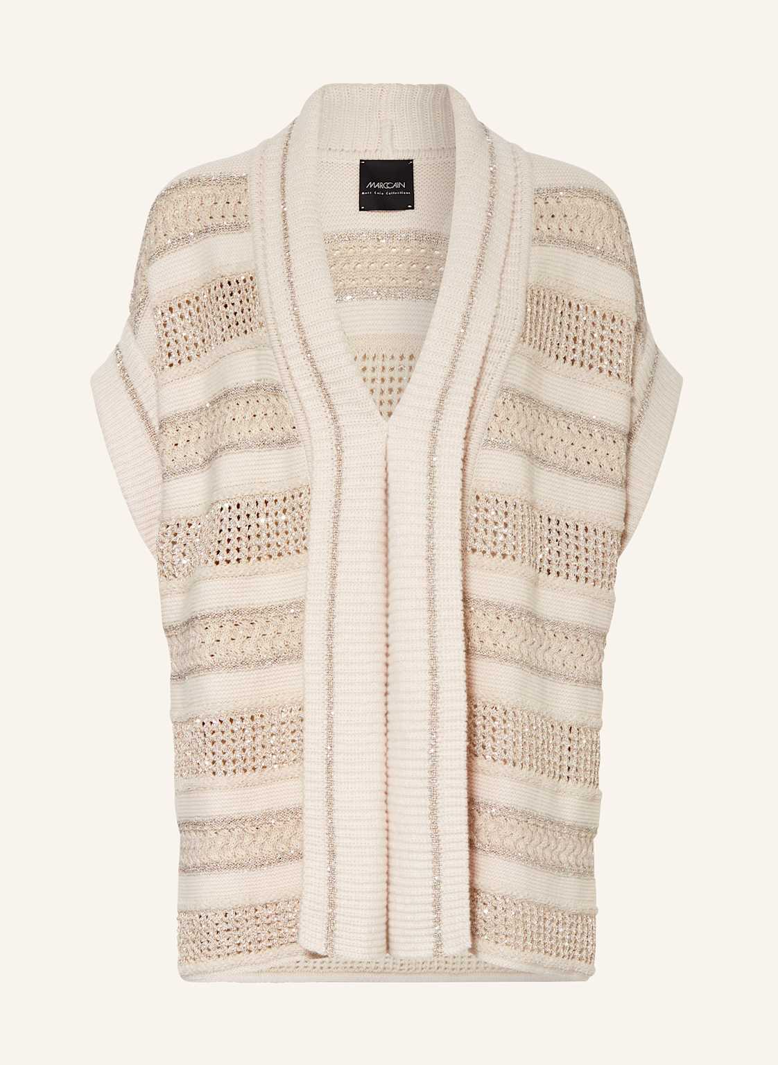 Marc Cain Strickhülle Mit Pailletten beige Marc Cain Strickhülle Mit Pailletten beige von Marc Cain