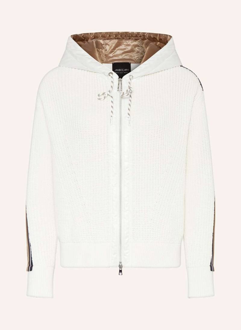 Marc Cain Strickjacke Im Materialmix weiss von Marc Cain