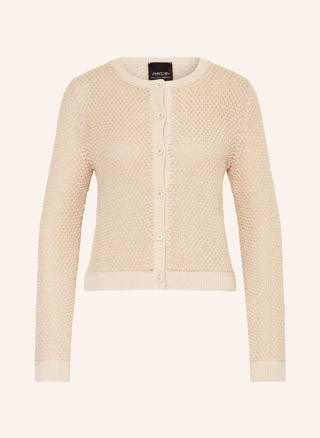 Marc Cain Strickjacke Mit Glitzergarn beige von Marc Cain