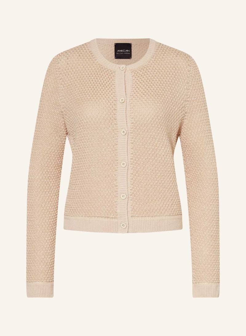 Marc Cain Strickjacke Mit Glitzergarn beige von Marc Cain