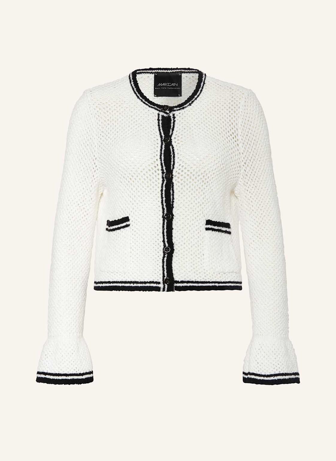 Marc Cain Strickjacke weiss von Marc Cain