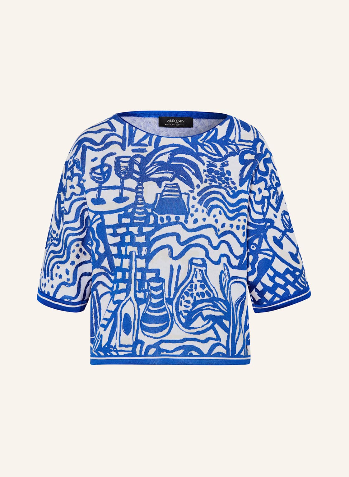 Marc Cain Strickshirt blau Marc Cain Strickshirt blau von Marc Cain