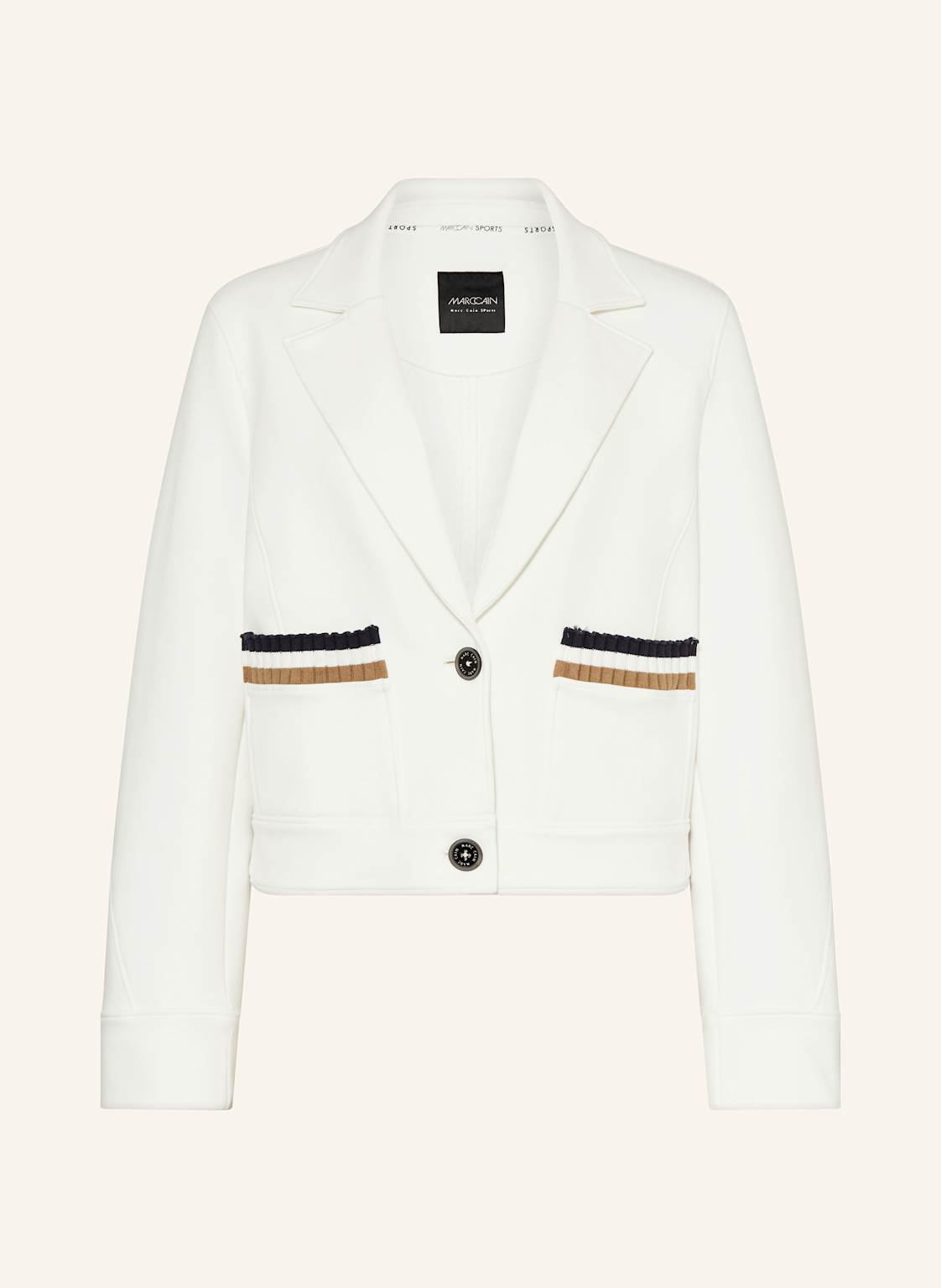 Marc Cain Sweat-Blazer weiss Marc Cain Sweat-Blazer weiss von Marc Cain