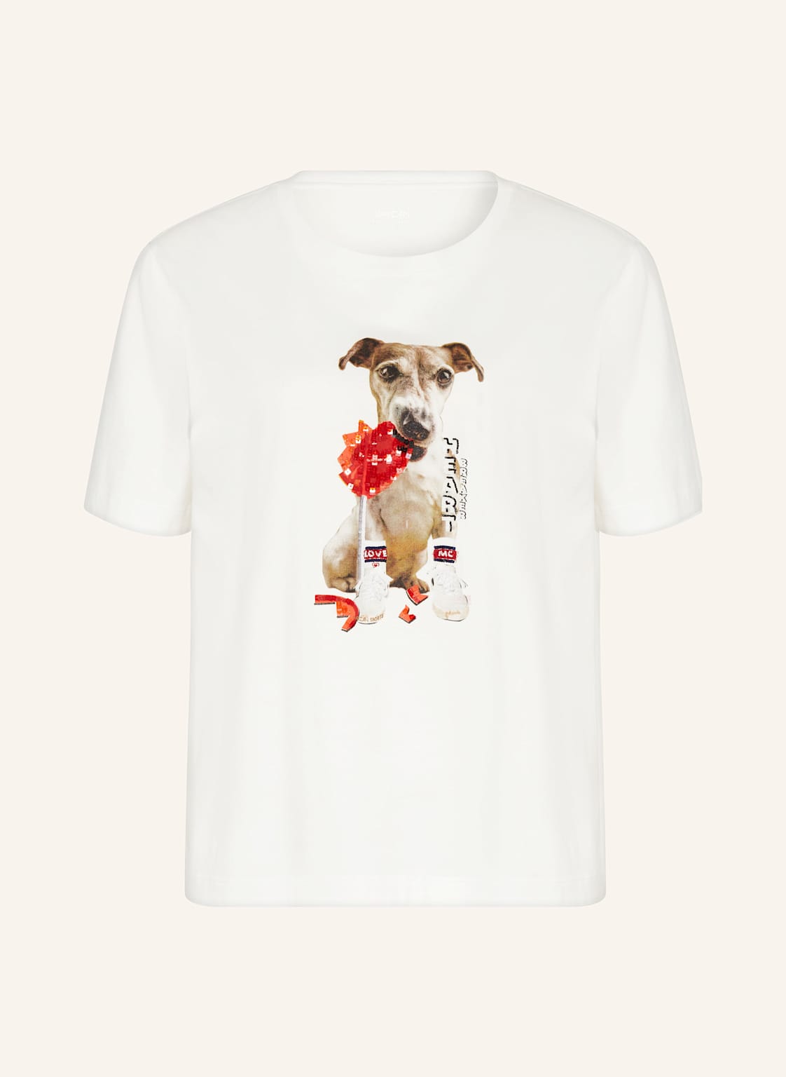 Marc Cain T-Shirt Mit Pailletten weiss von Marc Cain