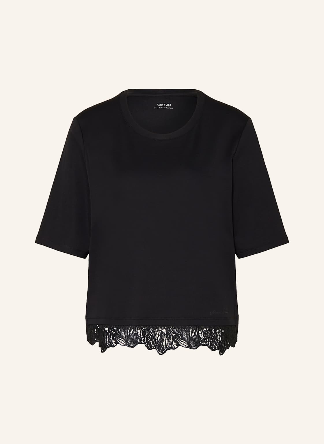 Marc Cain T-Shirt Mit Spitze schwarz von Marc Cain