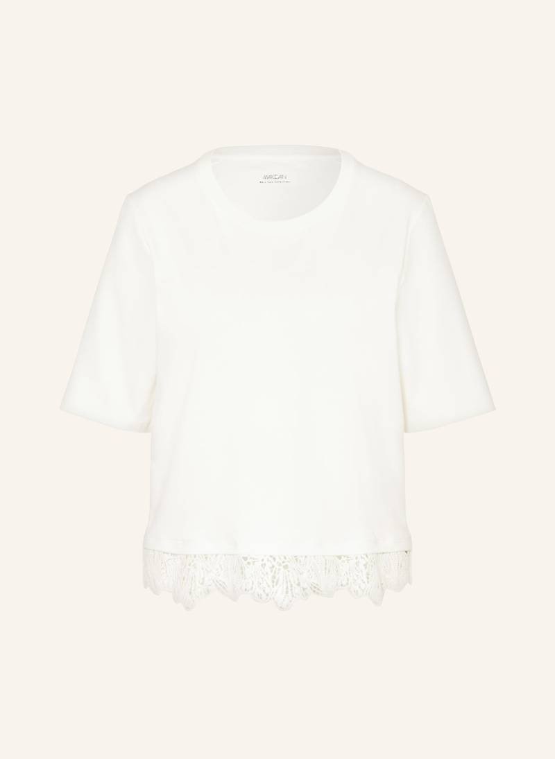 Marc Cain T-Shirt Mit Spitze weiss von Marc Cain