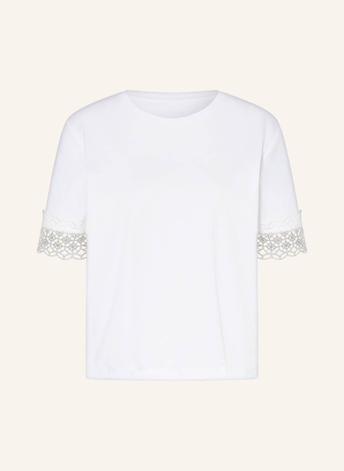 Marc Cain T-Shirt Mit Spitze weiss Marc Cain T-Shirt Mit Spitze weiss von Marc Cain