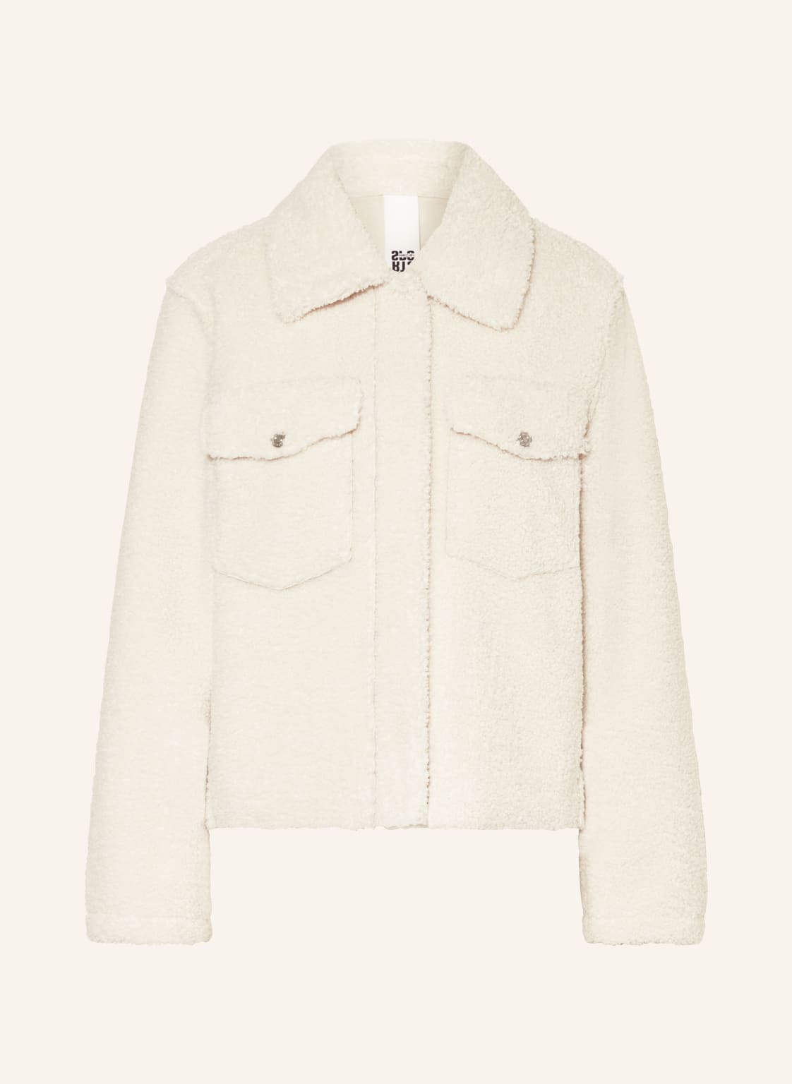 Marc Cain Teddyfell-Jacke weiss von Marc Cain