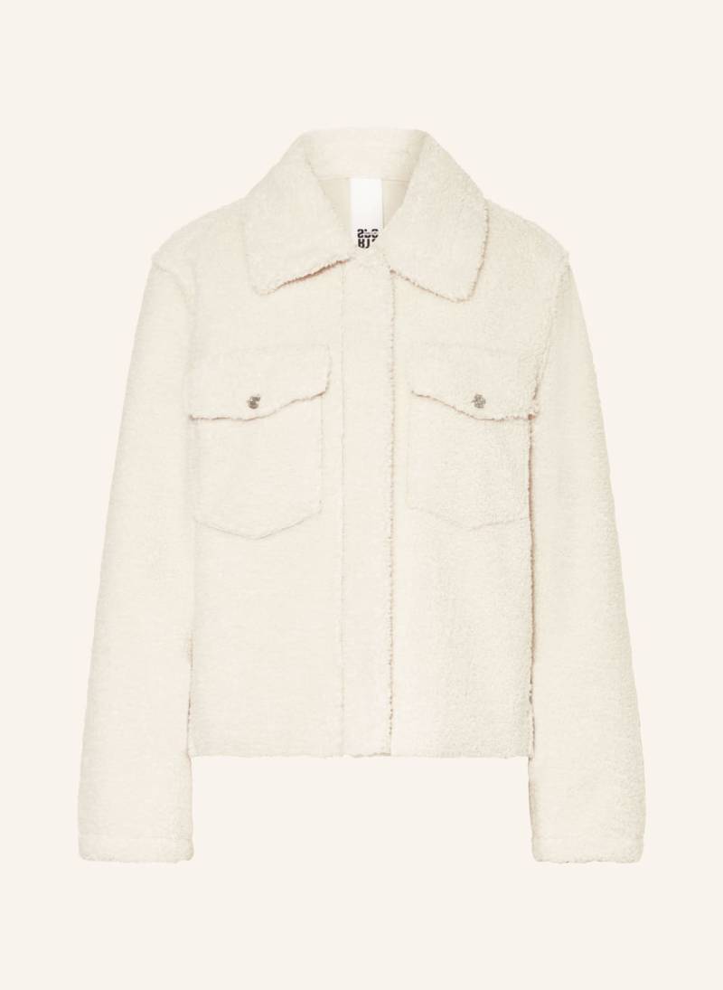 Marc Cain Teddyfell-Jacke weiss von Marc Cain