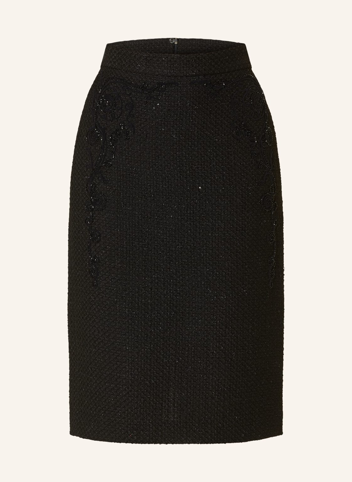 Marc Cain Tweed-Rock Mit Glitzergarn schwarz Marc Cain Tweed-Rock Mit Glitzergarn schwarz von Marc Cain