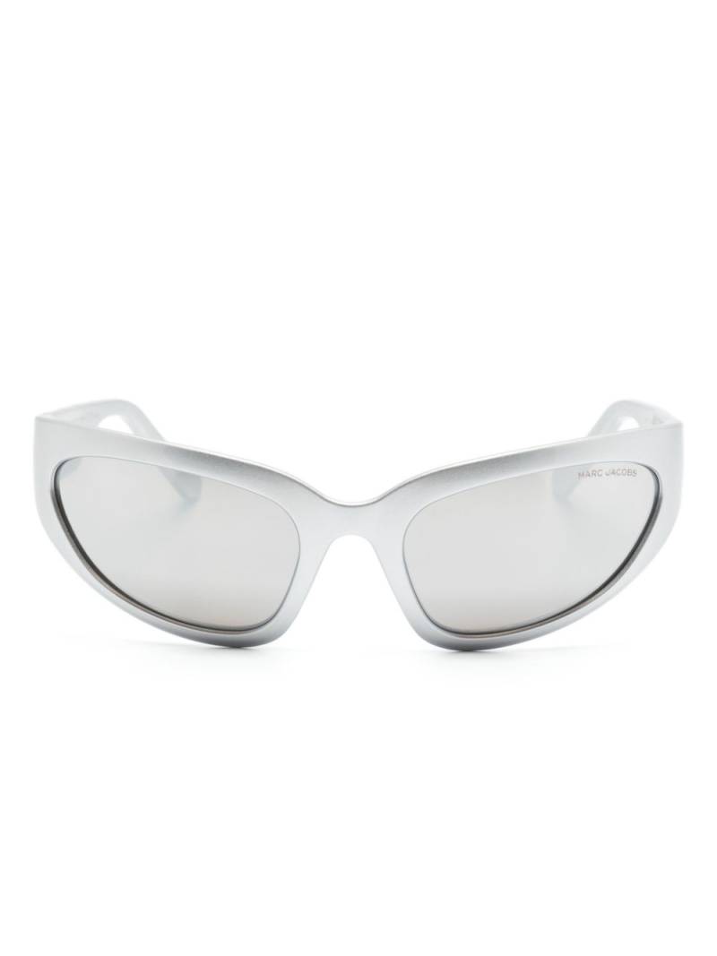 Marc Jacobs Eyewear The Bold Logo biker-frame sunglasses - Grey von Marc Jacobs Eyewear