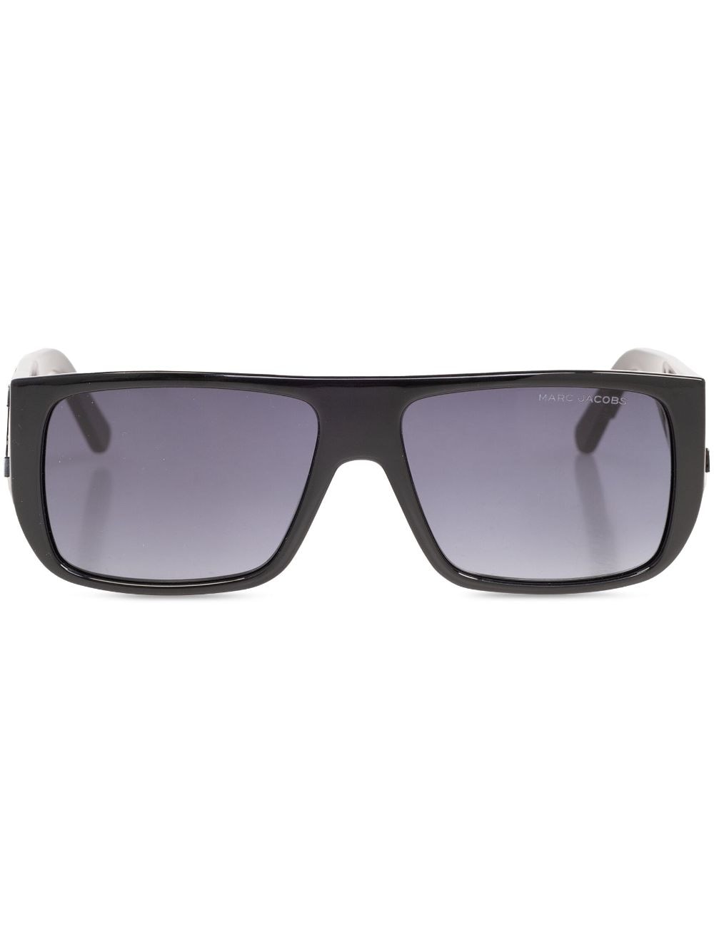 Marc Jacobs Eyewear logo-embossed rectangle-frame sunglasses - Black