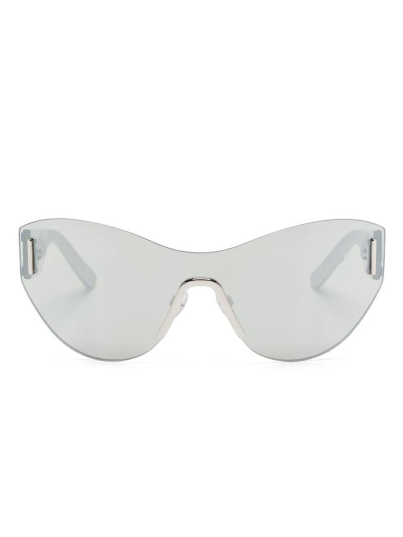 Marc Jacobs Eyewear logo-embossed shield-frame sunglasses - Grey von Marc Jacobs Eyewear