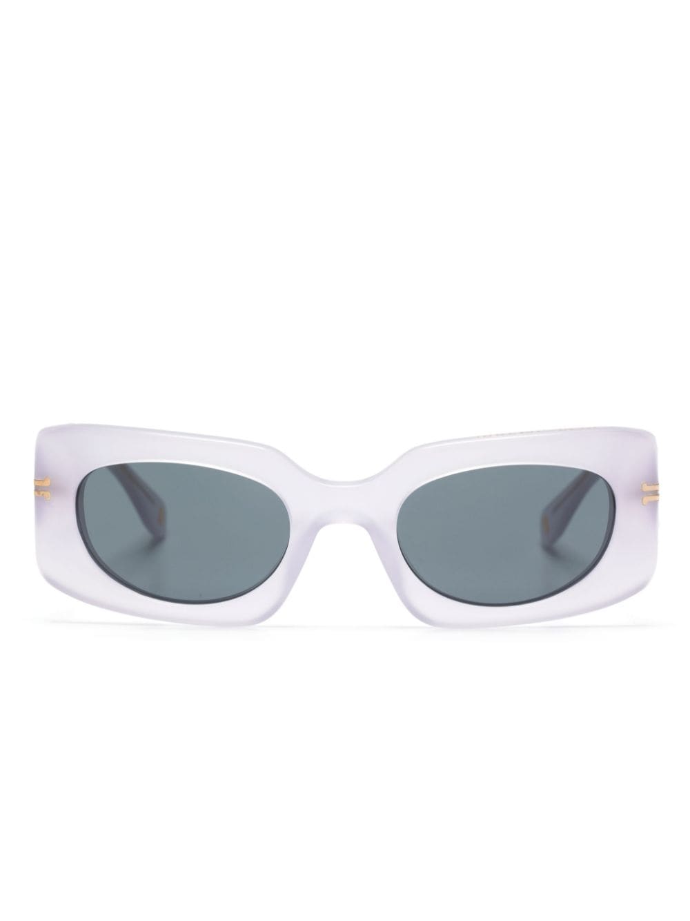 Marc Jacobs Eyewear logo-engraved rectangular-frame sunglasses - Purple von Marc Jacobs Eyewear
