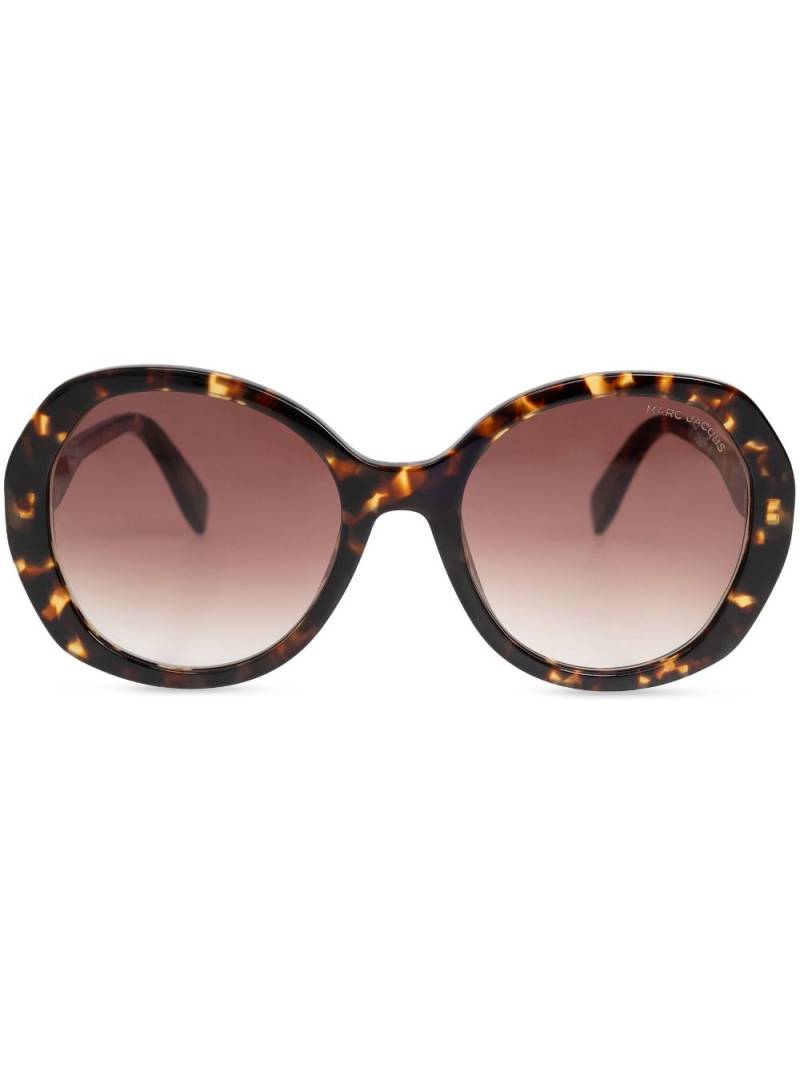 Marc Jacobs Eyewear tortoiseshell-effect oversize sunglasses - Brown von Marc Jacobs Eyewear