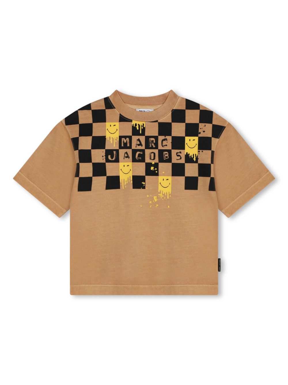 Marc Jacobs Kids Graphic-stamp T-shirt - Brown von Marc Jacobs Kids