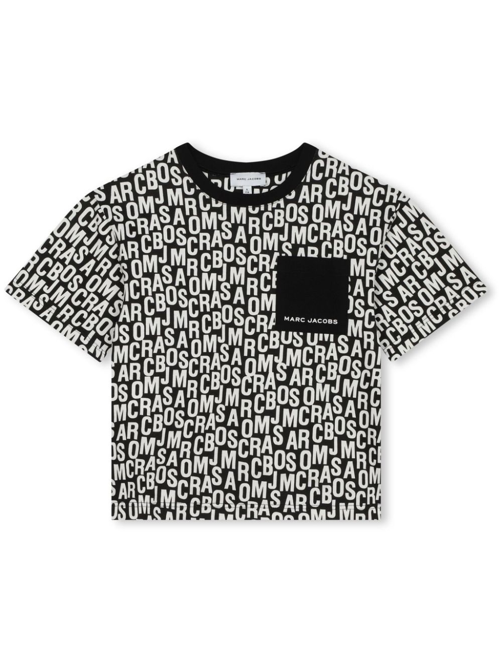 Marc Jacobs Kids Monogram-patterned t-shirt - Black von Marc Jacobs Kids