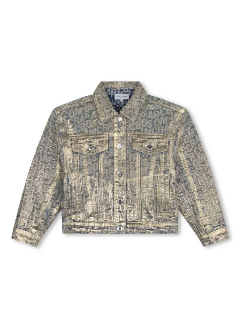 Marc Jacobs Kids The Jumbled Monogram denim jacket - Neutrals von Marc Jacobs Kids