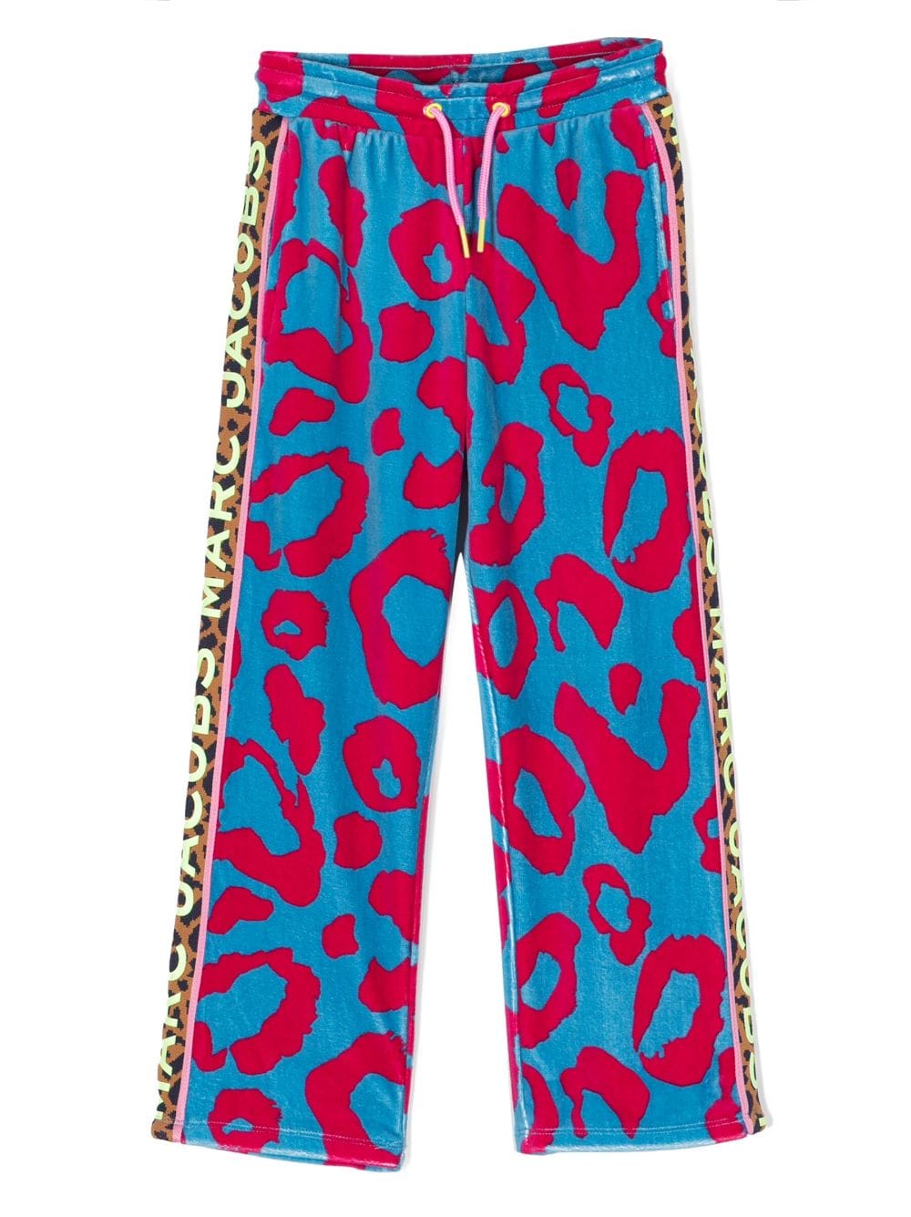 Marc Jacobs Kids cheetah-print velvet-effect trousers - Pink von Marc Jacobs Kids