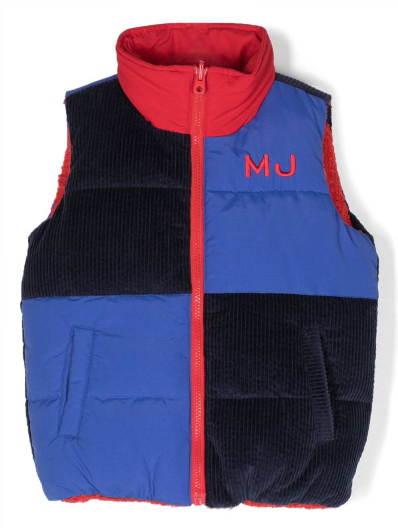 Marc Jacobs Kids colour-block padded gilet - Blue von Marc Jacobs Kids