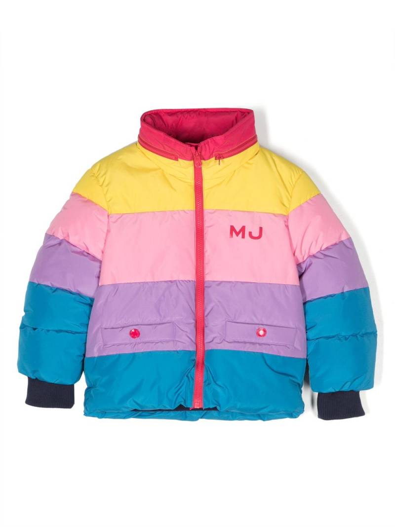 Marc Jacobs Kids colour-block puffer jacket - Yellow von Marc Jacobs Kids