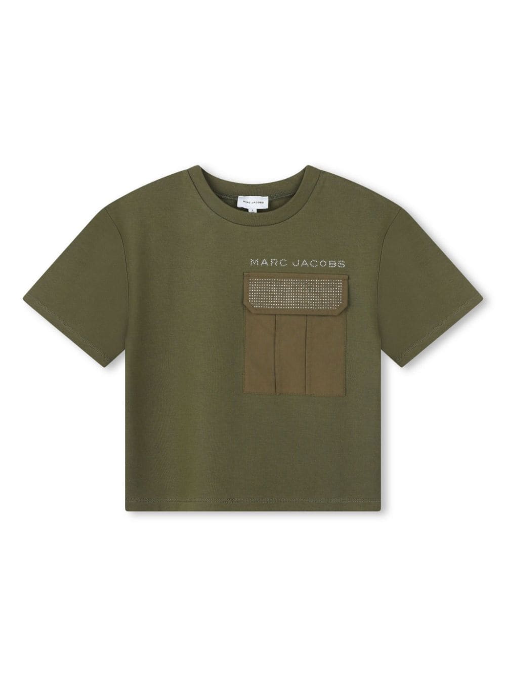 Marc Jacobs Kids embellished logo T-shirt - Green von Marc Jacobs Kids