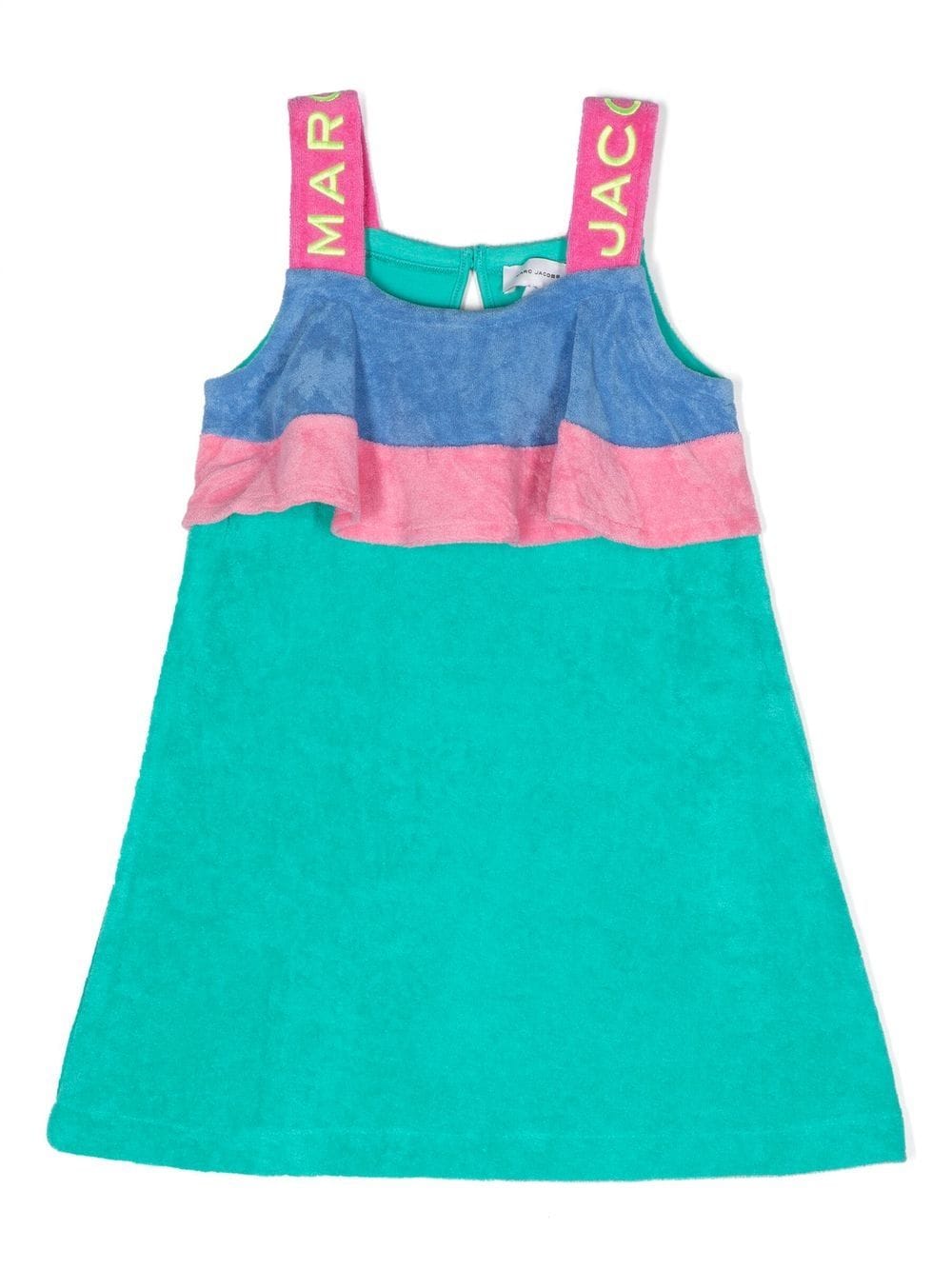 Marc Jacobs Kids embroidered-logo strap dress - Green von Marc Jacobs Kids