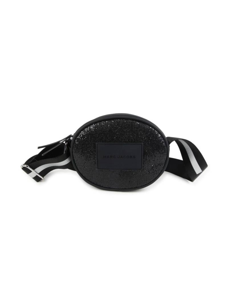 Marc Jacobs Kids glittered cross body bag - Black von Marc Jacobs Kids