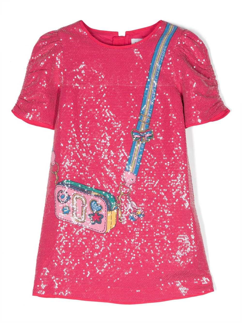 Marc Jacobs Kids graphic-print sequinned dress - Pink von Marc Jacobs Kids