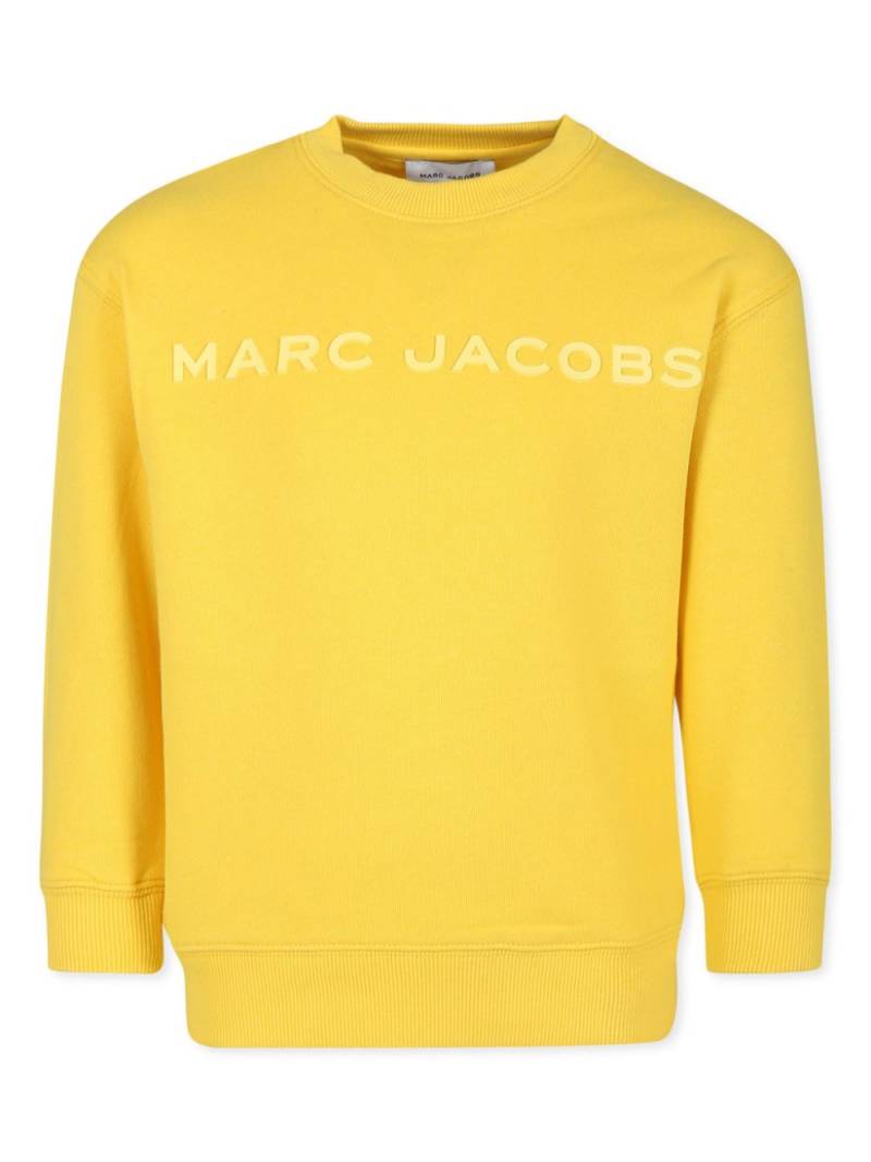 Marc Jacobs Kids logo-appliqué sweatshirt - Yellow von Marc Jacobs Kids