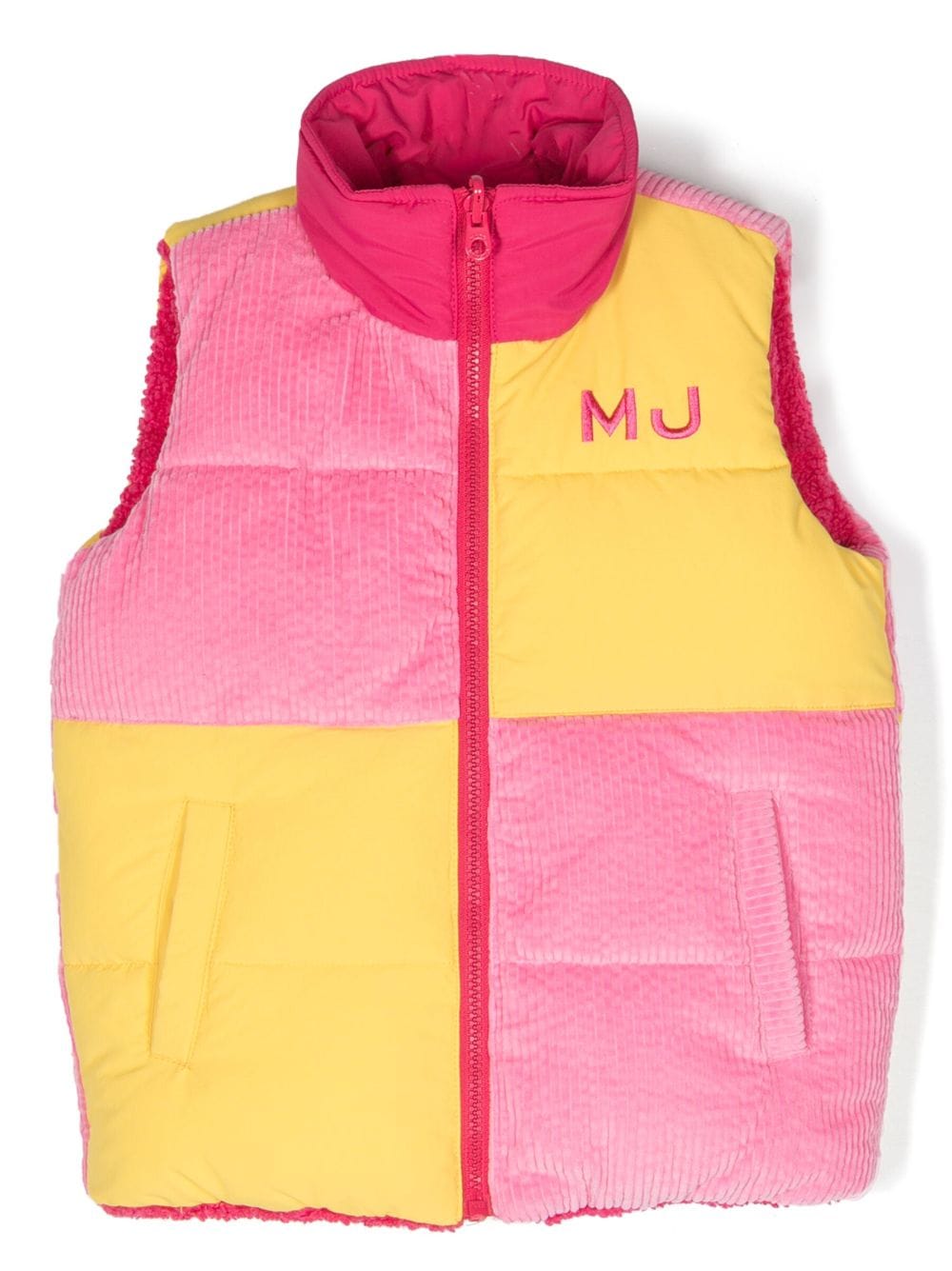 Marc Jacobs Kids logo-embroidered reversible puffer jacket - Pink von Marc Jacobs Kids